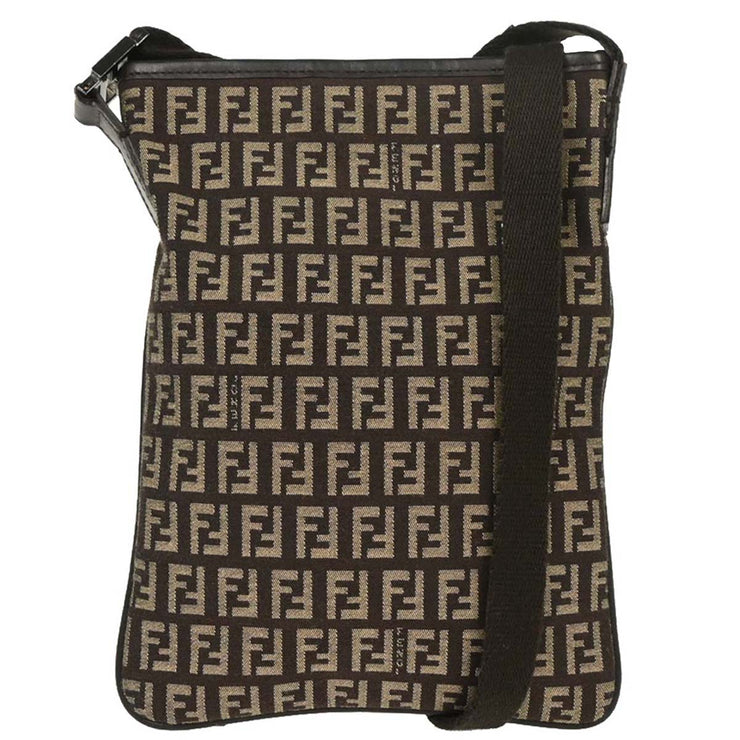 Fendi Brown Zucchino Shoulder Bag 2228-8BT079-JQ4-049 154075