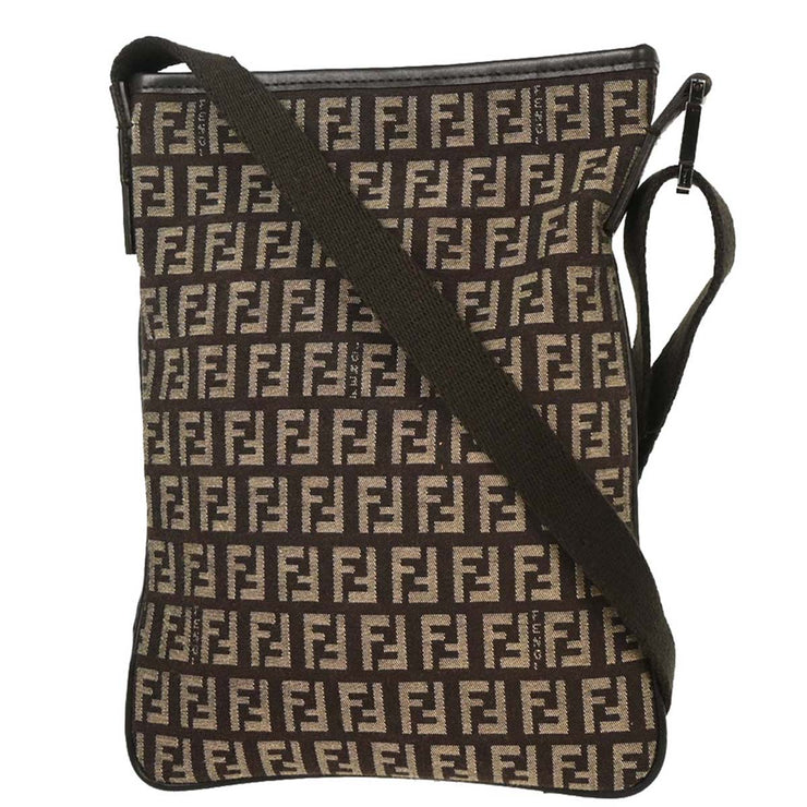 Fendi Brown Zucchino Shoulder Bag 2228-8BT079-JQ4-049 154075
