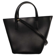 Cartier Black Leather Panthere 2way Handbag C16 154076
