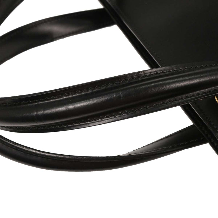 Cartier Black Leather Panthere 2way Handbag C16 154076