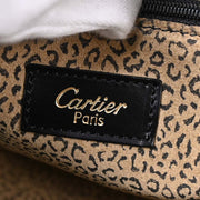 Cartier Black Leather Panthere 2way Handbag C16 154076