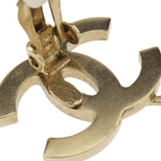 Chanel Gold CC And Arrow Earrings Clip-On 10P 154077