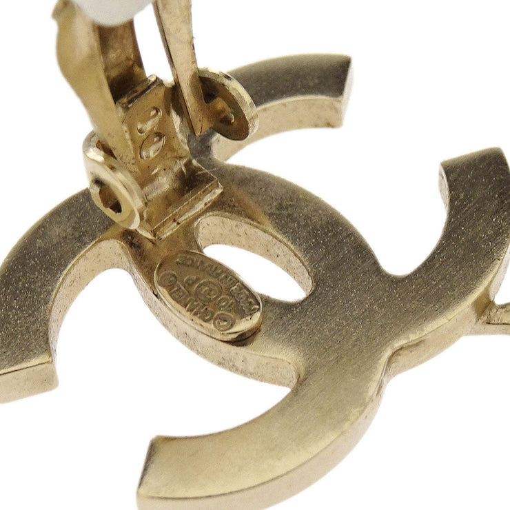 Chanel Gold CC And Arrow Earrings Clip-On 10P 154077