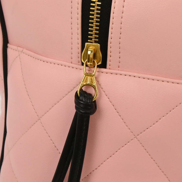 Chanel Pink Calfskin Bowling Bag 50 154079