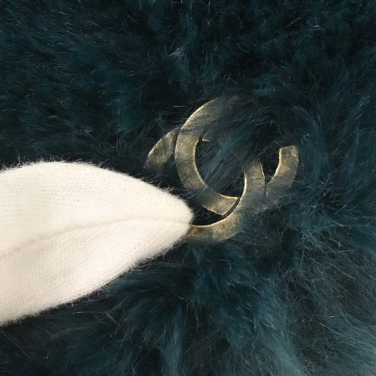 Chanel Blue Fur Chain Shoulder Bag 154080