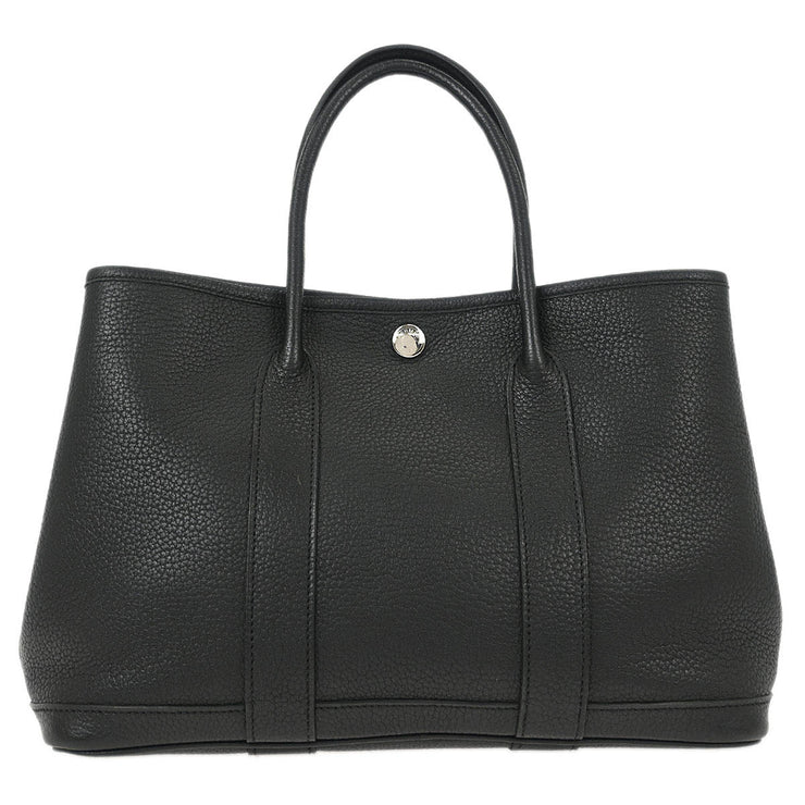 Hermes Black Negonda Garden Party 30 TPM Tote Handbag VP Square: N 154085
