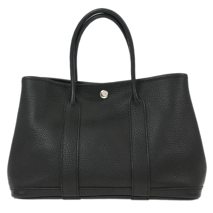 Hermes Black Negonda Garden Party 30 TPM Tote Handbag VP Square: N 154085