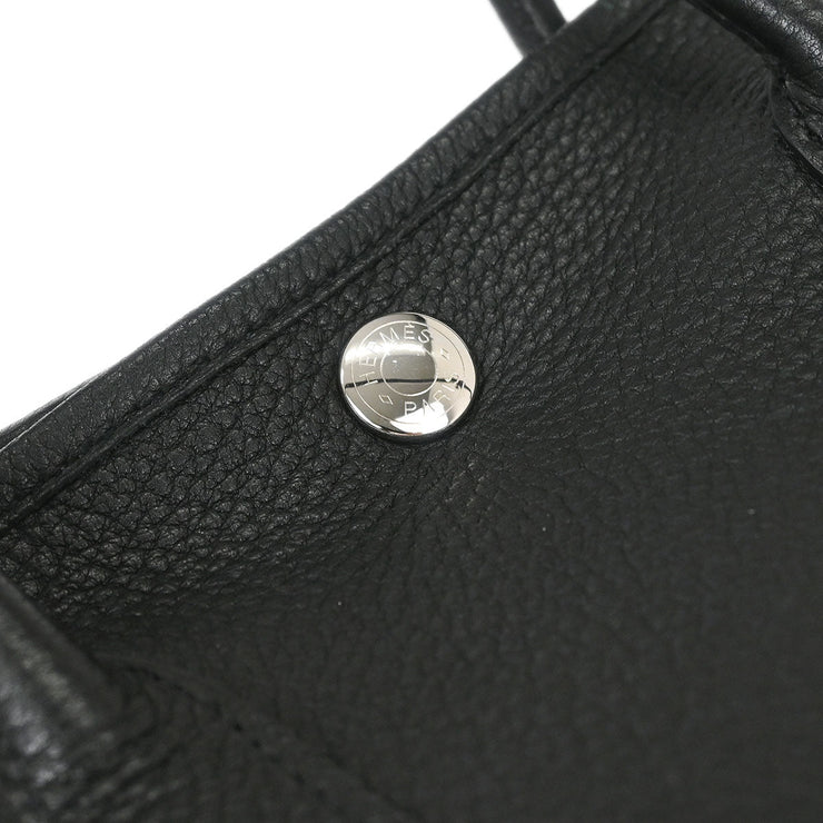 Hermes Black Negonda Garden Party 30 TPM Tote Handbag VP Square: N 154085