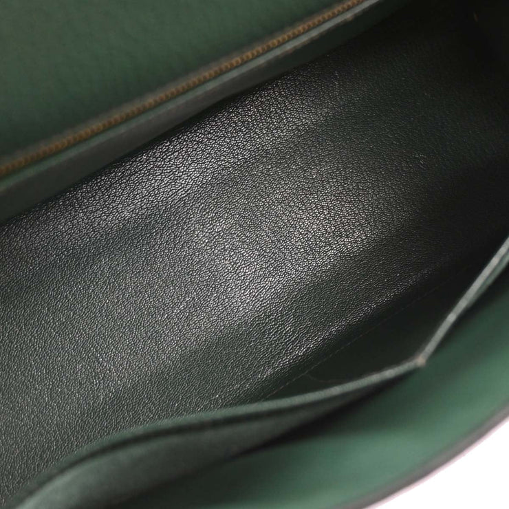 Hermes Vert Ardennes Kelly 32 Sellier Handbag 7 Square: A 154086