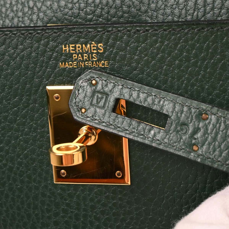 Hermes Vert Ardennes Kelly 32 Sellier Handbag 7 Square: A 154086