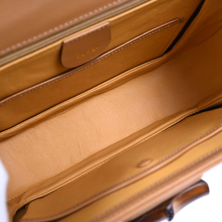 Gucci Beige Bamboo 2way Handbag 000.1227.0633 154088