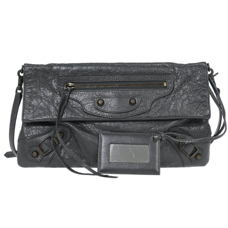 Balenciaga Gray Classic Envelope 2way Clutch 319376.1110.E.538735 154092