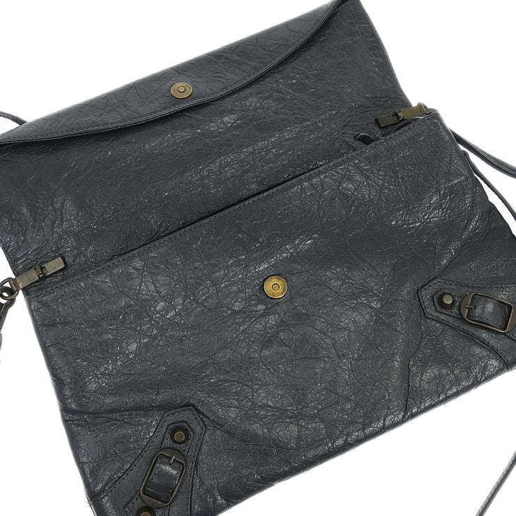 Balenciaga Gray Classic Envelope 2way Clutch 319376.1110.E.538735 154092