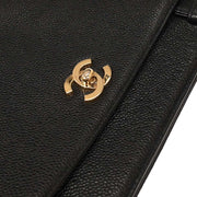 Chanel Black Calfskin Tote Handbag 154095