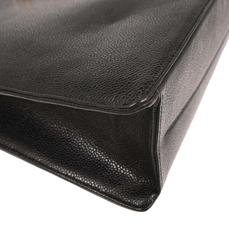 Chanel Black Calfskin Tote Handbag 154095