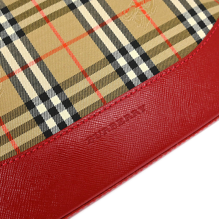 Burberry Beige Red House Check Handbag KU035AF16 154097