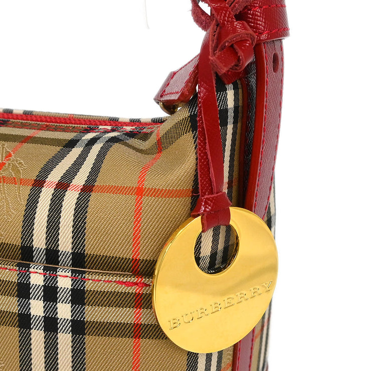 Burberry Beige Red House Check Handbag KU035AF16 154097