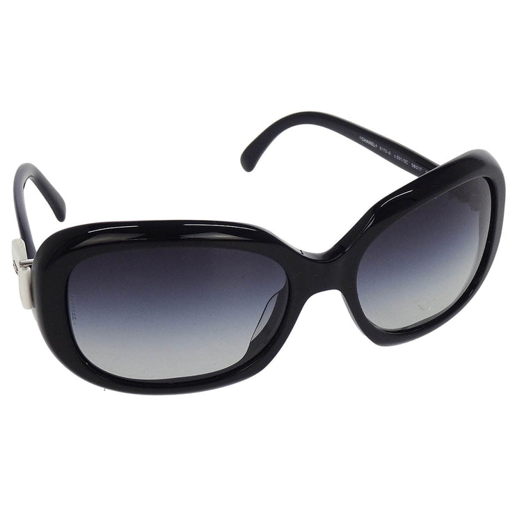 Chanel Sunglasses Eyewear Black Small Good 58 Square:17 154098