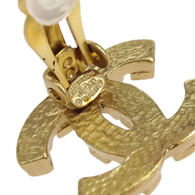 Chanel Gold CC Earrings Clip-On 03P 154102