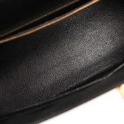 Hermes Black Box Calf Kelly 32 Sellier Handbag  Circle:X 154103