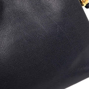 Chanel Navy Calfskin Shoulder Tote Bag 154127