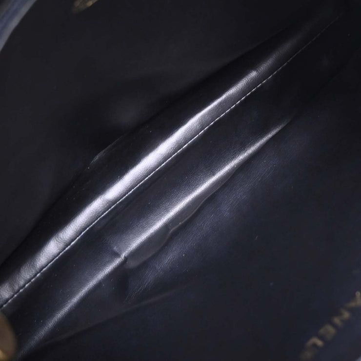 Chanel Navy Calfskin Shoulder Tote Bag 154127
