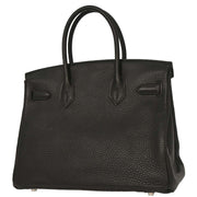 Hermes Black Taurillon Clemence Birkin 30 Handbag B08 Square:L 154133
