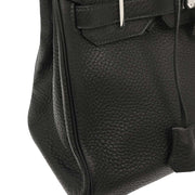 Hermes Black Taurillon Clemence Birkin 30 Handbag B08 Square:L 154133