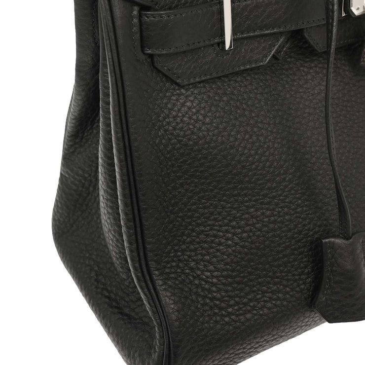 Hermes Black Taurillon Clemence Birkin 30 Handbag B08 Square:L 154133
