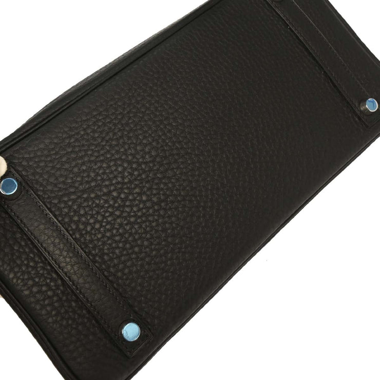 Hermes Black Taurillon Clemence Birkin 30 Handbag B08 Square:L 154133