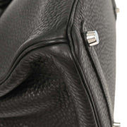 Hermes Black Taurillon Clemence Birkin 30 Handbag B08 Square:L 154133
