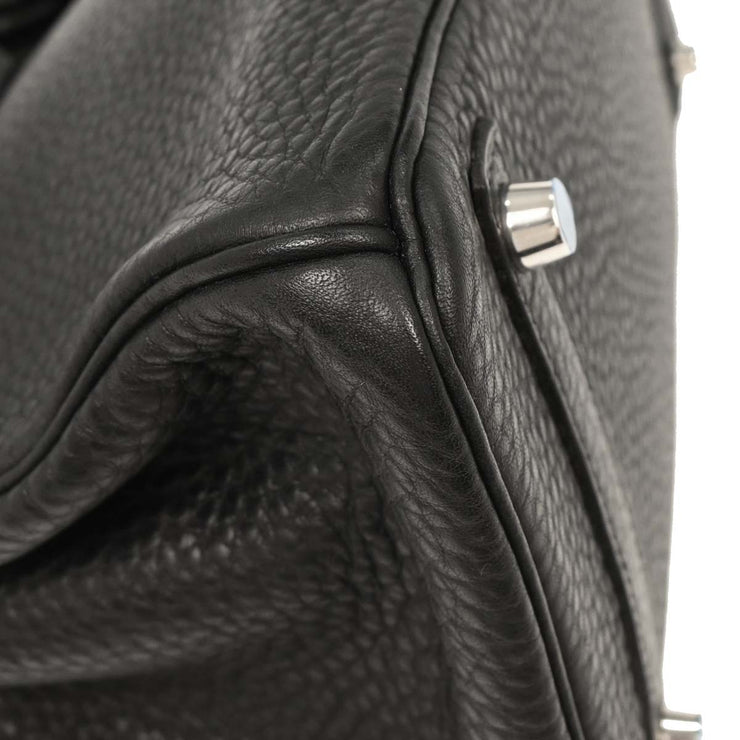 Hermes Black Taurillon Clemence Birkin 30 Handbag B08 Square:L 154133