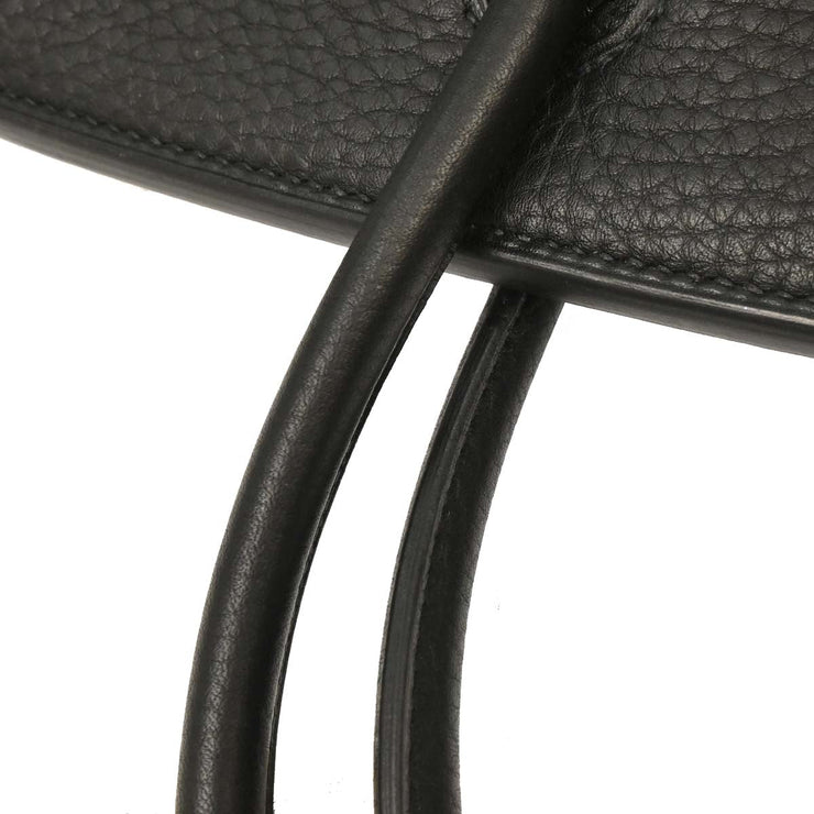 Hermes Black Taurillon Clemence Birkin 30 Handbag B08 Square:L 154133