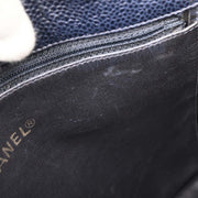 Chanel Navy Calfskin Triple CC Shoulder Tote Bag 154135