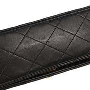 Chanel Black Lambskin Turnlock Mini Full Flap Shoulder Bag 154136