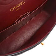Chanel Navy Lambskin Paris Small Double Flap Shoulder Bag 154137