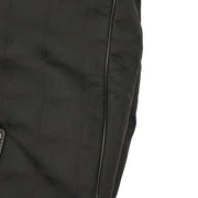 Chanel Black Jacquard Nylon Travel Line Tote Handbag 154138