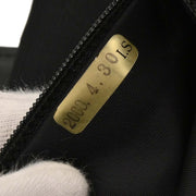 Chanel Black Jacquard Nylon Travel Line Tote Handbag 154138