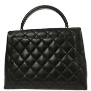 Chanel Black Lambskin Top Handle Handbag 154139