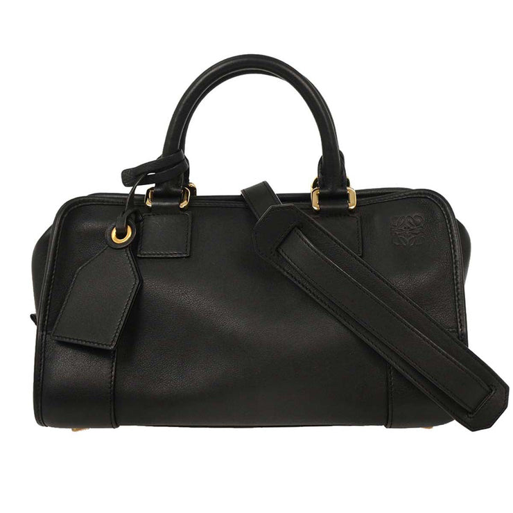 Loewe Black Leather Amazona 28 Handbag 471605 154149