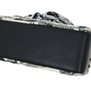 Chanel Black White Canvas Shoulder Bag 154150