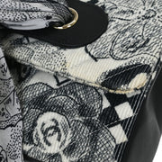 Chanel Black White Canvas Shoulder Bag 154150