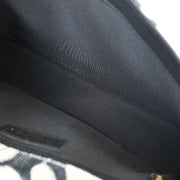 Chanel Black White Canvas Shoulder Bag 154150