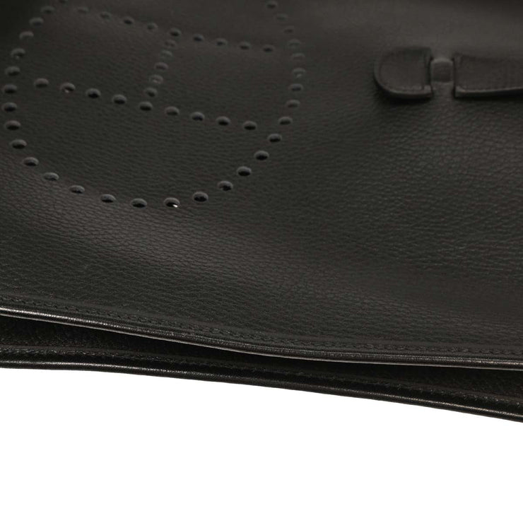 Hermes Black Ardennes Evelyne 1 GM Shoulder Bag R Square:A 154152