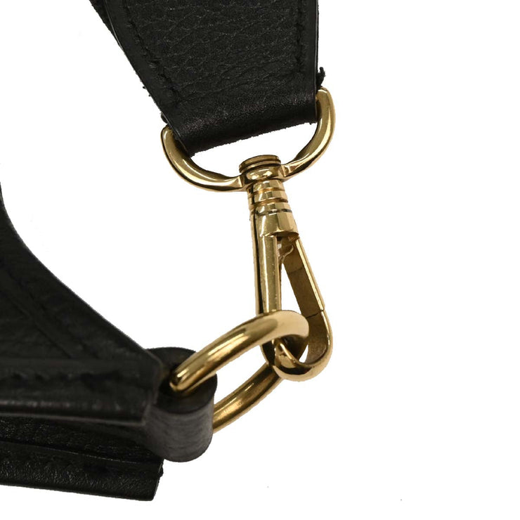 Hermes Black Ardennes Evelyne 1 GM Shoulder Bag R Square:A 154152