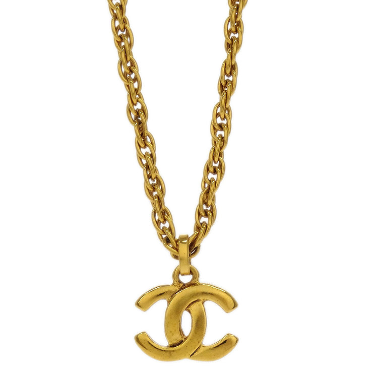 Chanel Gold CC Chain Pendant Necklace 154153