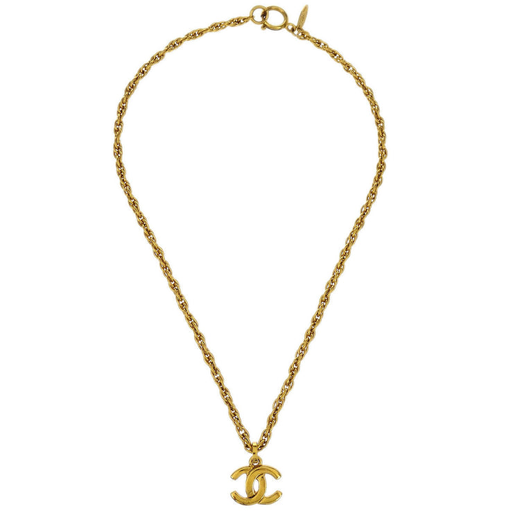 Chanel Gold CC Chain Pendant Necklace 154153