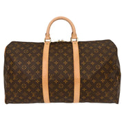 Louis Vuitton Monogram Keepall 50 Duffle Travel Handbag M41426 FL1020 154154
