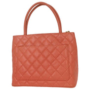 Chanel Pink Calfskin Medallion Tote Handbag 154155