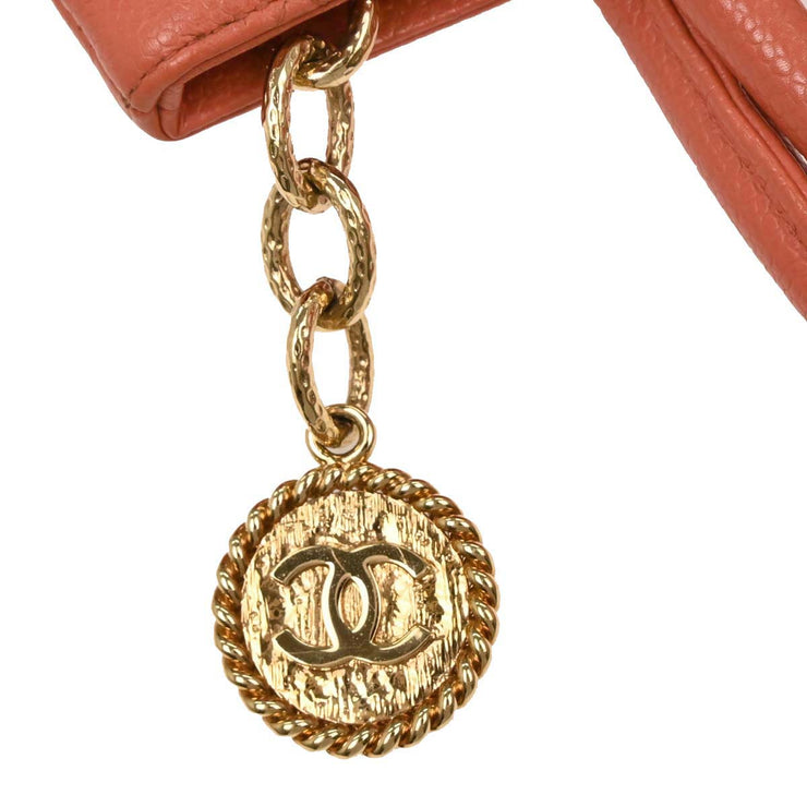 Chanel Pink Calfskin Medallion Tote Handbag 154155